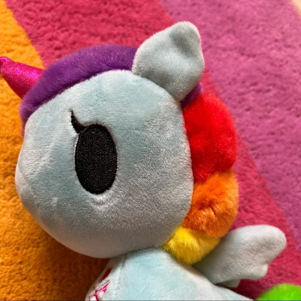 Tokidoki Blue Rainbow Unicorn Pegasus Pixie Plush Toy